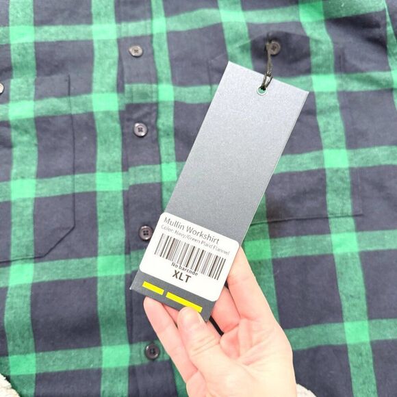 NWT Men Good Counsel Strom Long Sleeve Flannel Shirt in Green Size XLT - Picture 6 of 10